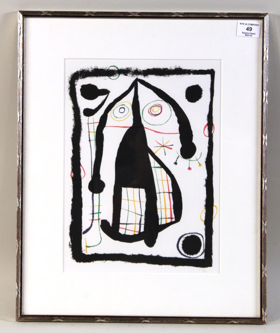 Reproduction Print, Abstract, Joan Miro (1 of 8)
