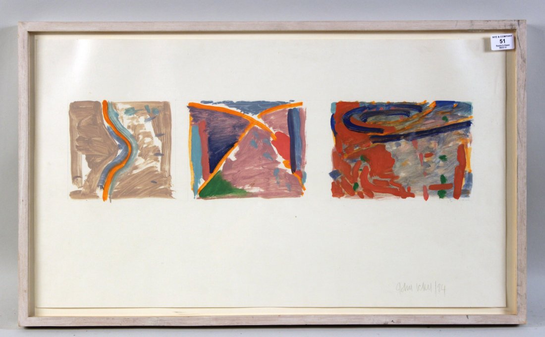 Oil on Paper, Abstract, John Loker (1 of 7)