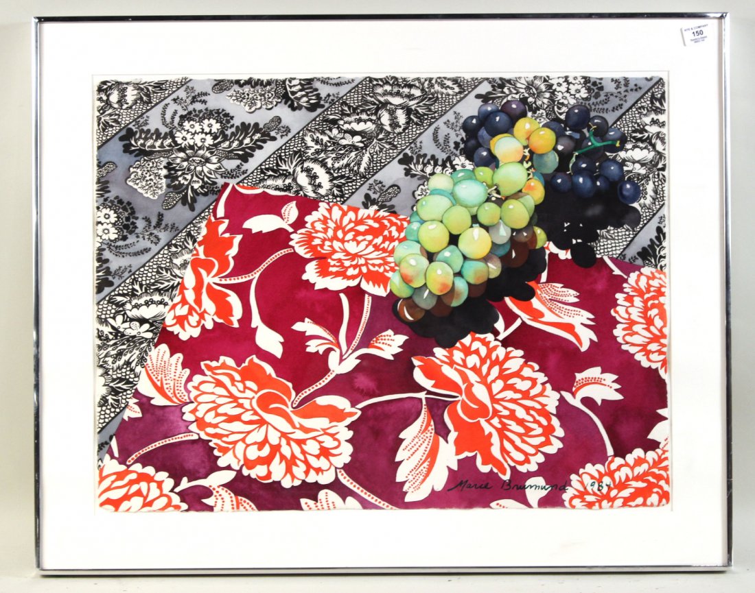 Watercolor, "Calistoga," Marie Brumund: Signed and dated along bottom margin. RDA# 60043. Bin#18. Sight Size: 23"h x 30"w