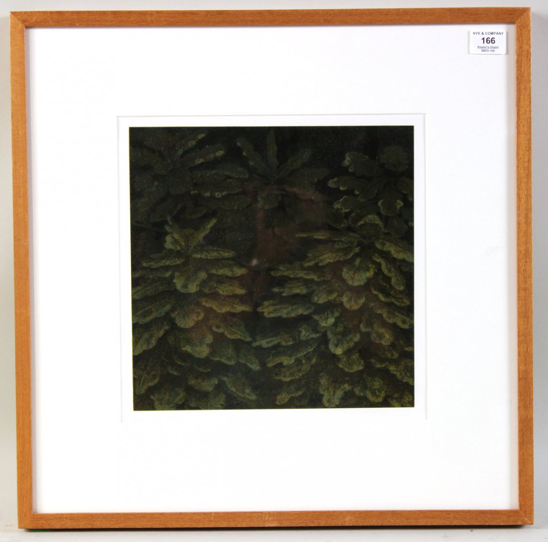 Silkscreen, Green Trees, Joan Nelson: Appears unsigned. RDA#71450. Bin# 19. Sight Size: 15"h x 15"w