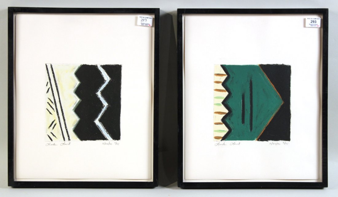 Two Lithographs, Abstracts, Linda Levit (1 of 9)