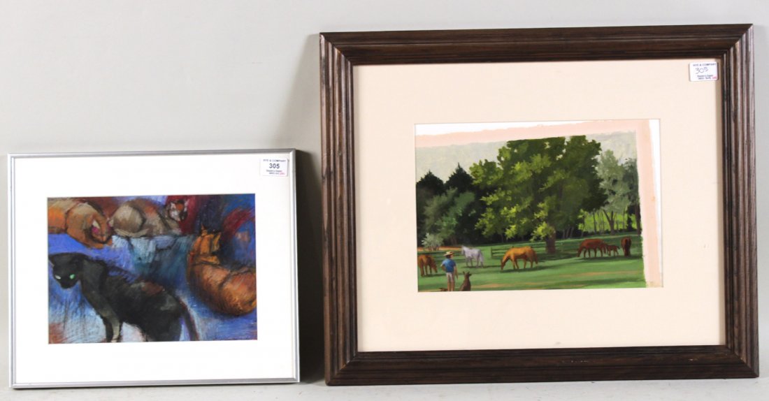 Oil on Paper, Horses, Kathryn Freeman (1 of 10)