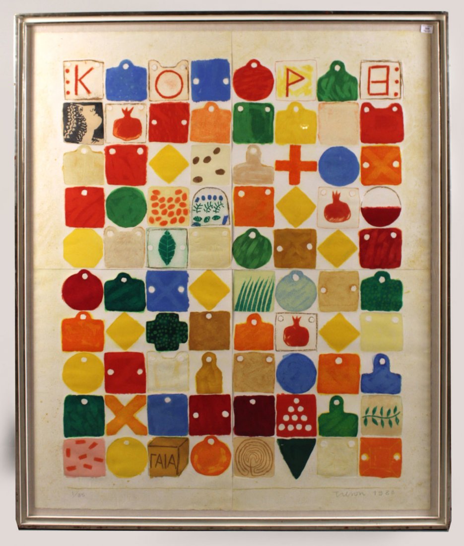 Color Etching, "Proscinemi for Kore," Joe Tilson (1 of 8)