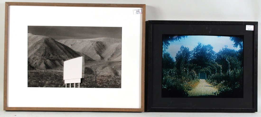 Silverpoint, Mountain Landscape, Russell Hart: Together with a C-Print, "Ohio in Giverny," by Mary Lucier. RDA#90582 and 70997. Bin#22. Sight sizes: 11-1/2"h x 17-1/2"w and 12-1/2"h x 15-1/4"w