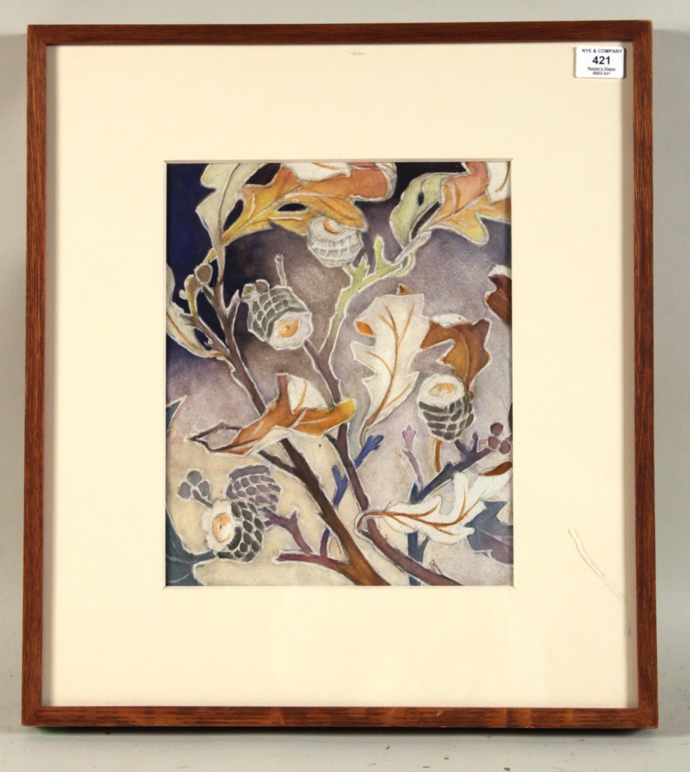 Watercolor, Tree Leaves, Ella Hergesheimer (1 of 5)