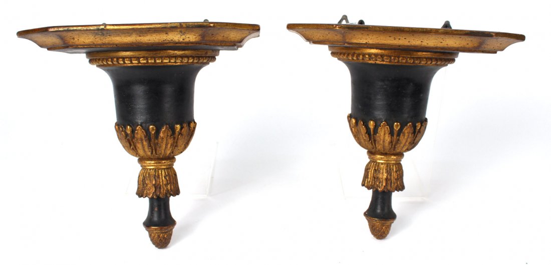 Pair of Neoclassical Style Wall Shelves (1 of 6)