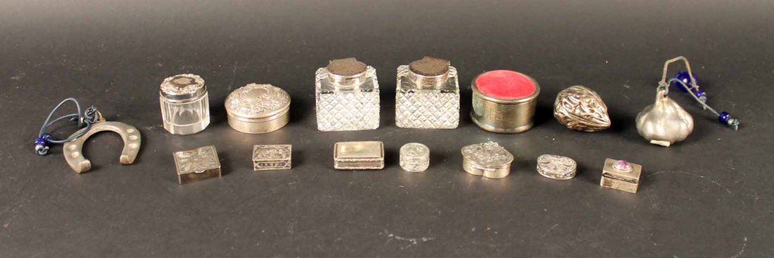 Sterling Silver and Silver Plated Miniature Boxes (1 of 10)