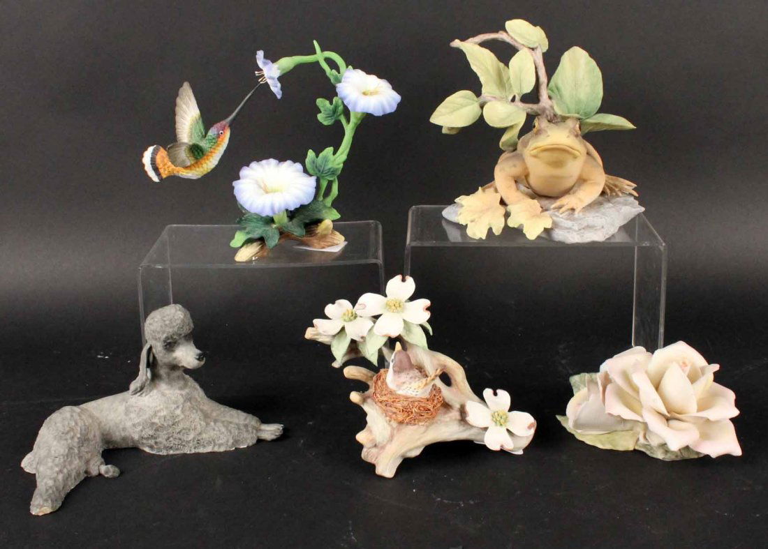 Five Porcelain Bisque Figures (1 of 8)