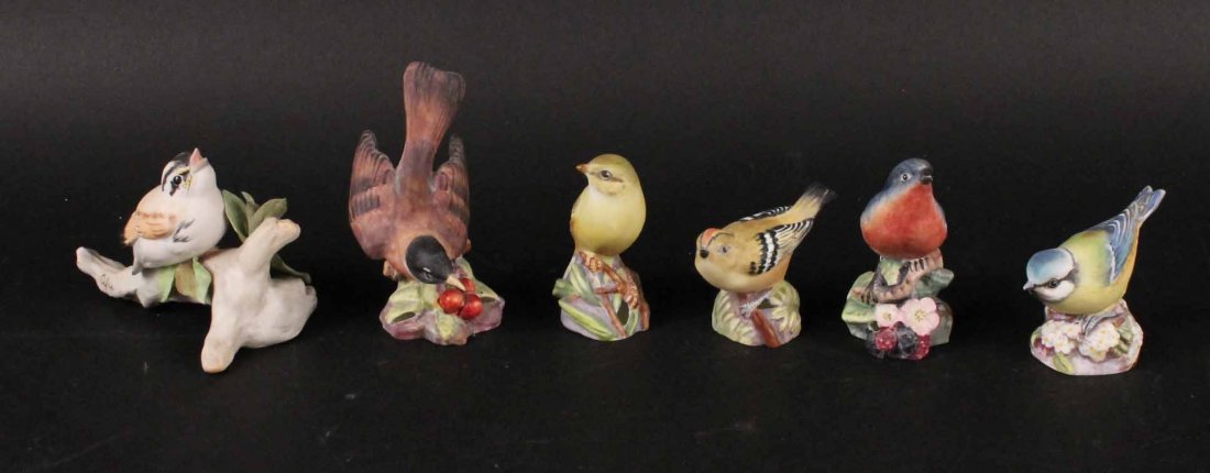 Five Royal Worcester Bird Figures (1 of 9)