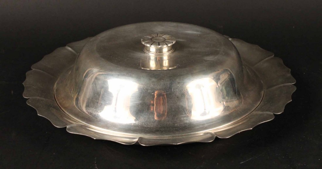 Cartier Sterling Silver Circular Covered Tray (1 of 6)