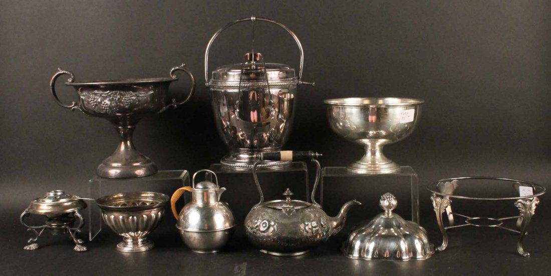 Group of Silver Plated Serving Pieces (1 of 10)