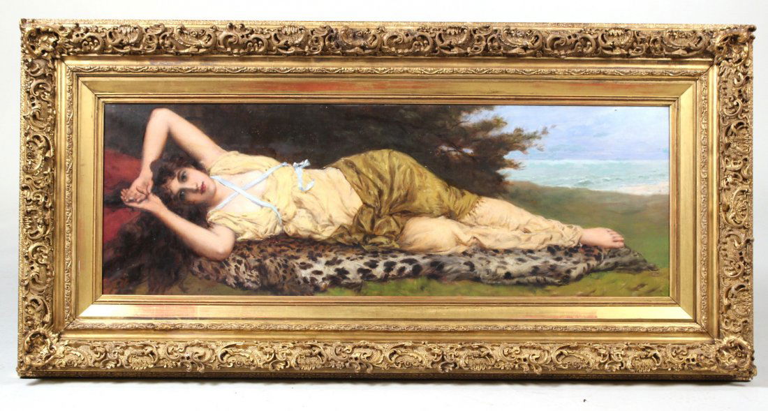 Oil on Canvas, Recumbent Woman, William Oliver (1 of 9)