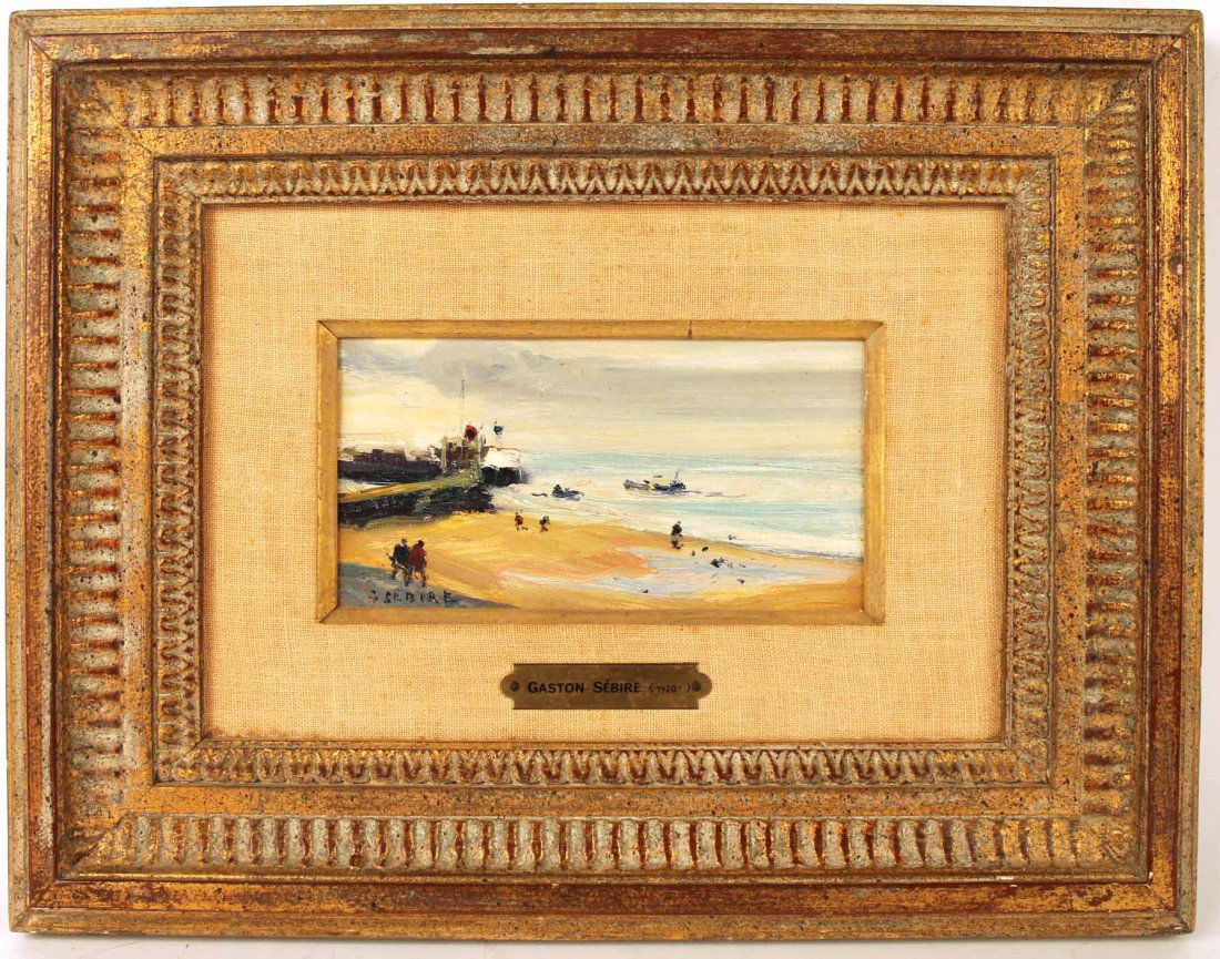 Oil on Canvas, "Digne a Harve" Gaston Sebire (1 of 7)