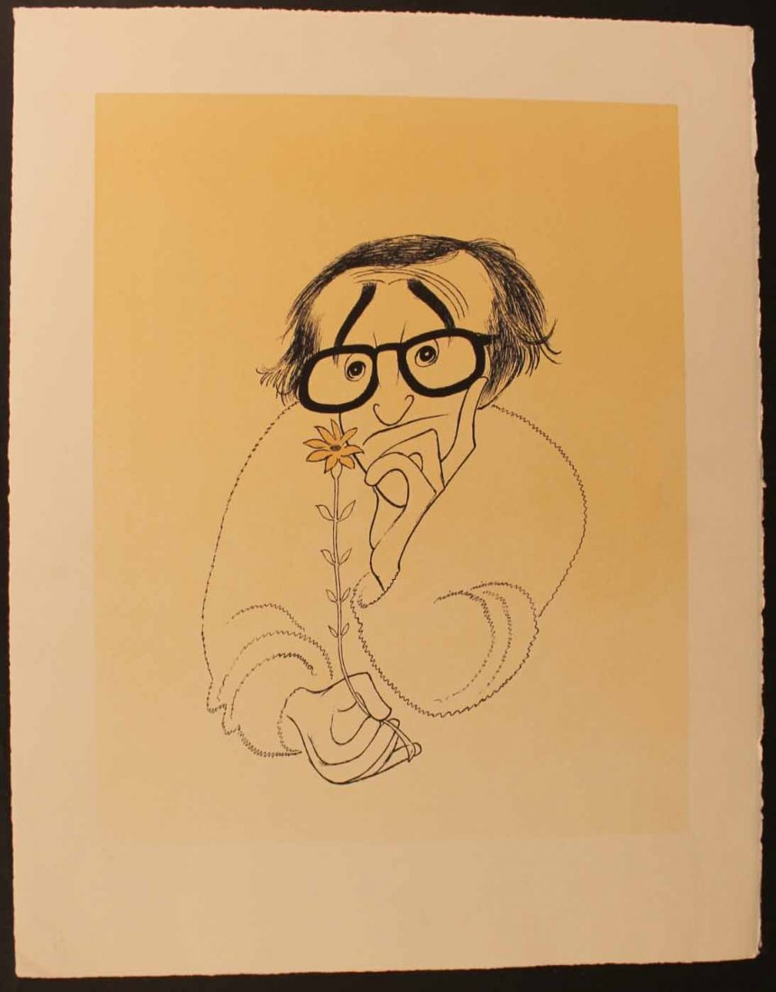 Lithograph, "Woody Allen," Albert Hirschfeld (1 of 4)