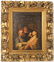 Oil on Board, Triple Portrait with Lady Fainting