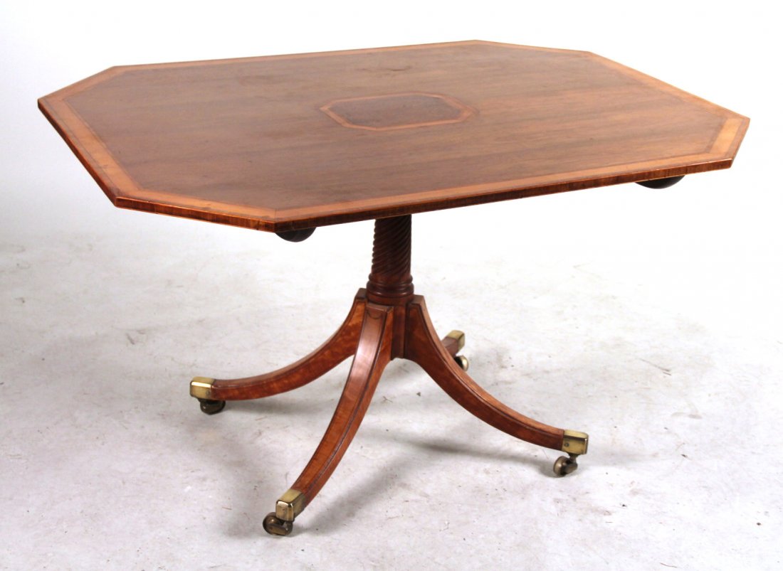Regency Inlaid Tilt Top Breakfast Table (1 of 10)