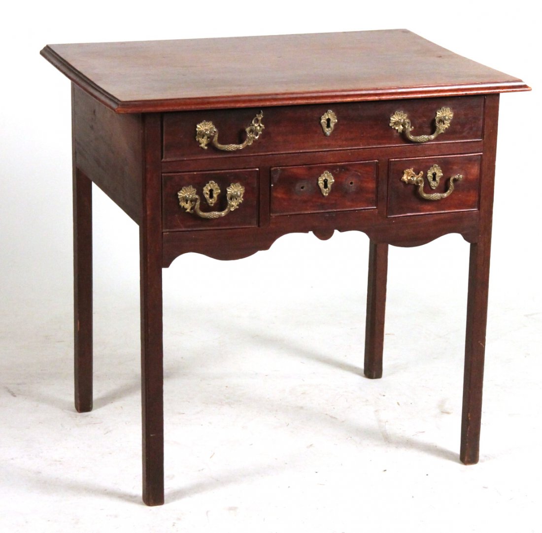 Chippendale Mahogany Lowboy (1 of 9)