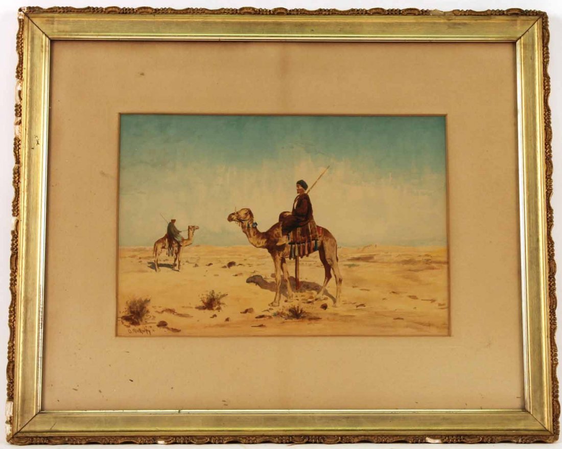 Orientalist Watercolor Painting (1 of 6)