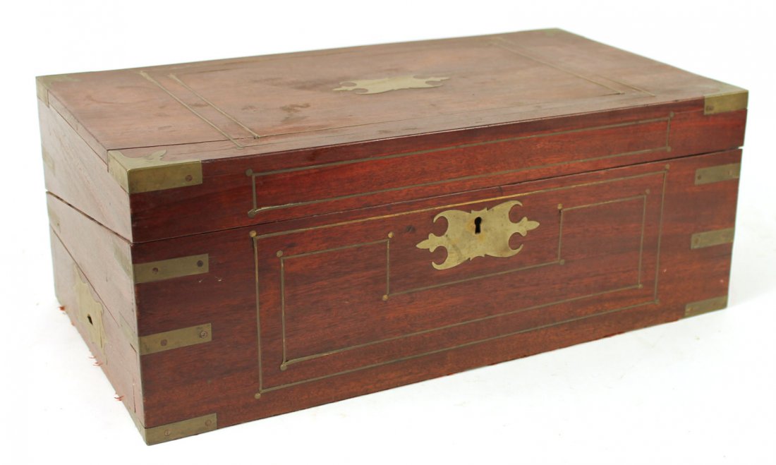 Regency Brass-Inlaid Mahogany Lap Desk (1 of 8)