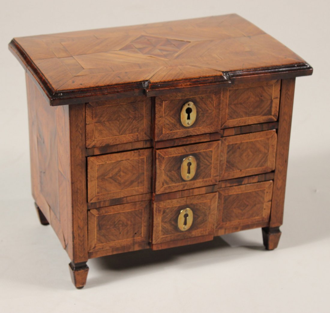 Louis XVI Parquetry Miniature Commode (1 of 8)