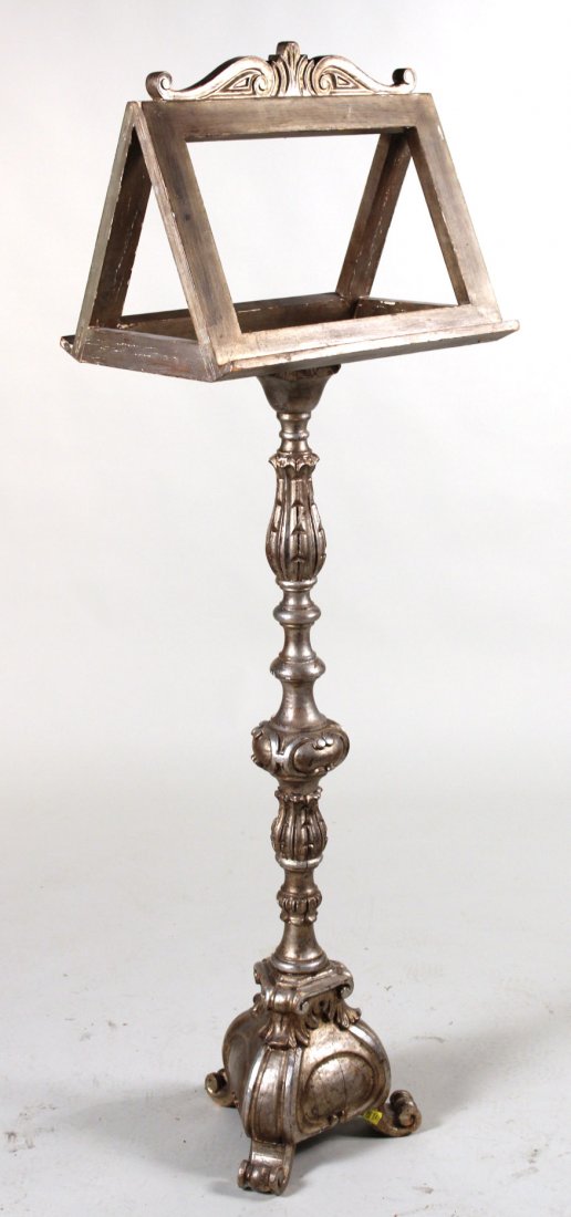 Rococo Style Silver Gilt Music Stand (1 of 7)