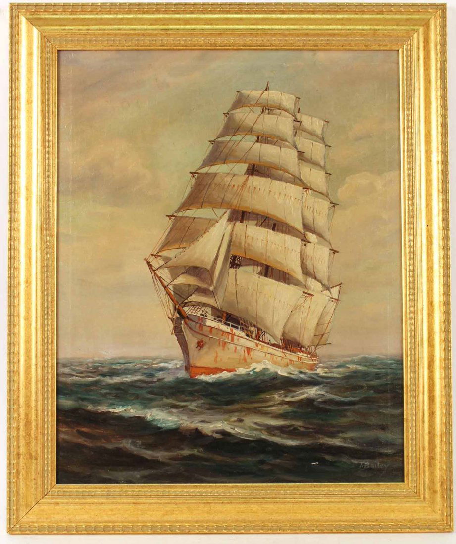 Oil on Canvas, "The Roanoke," T. Bailey (1 of 7)