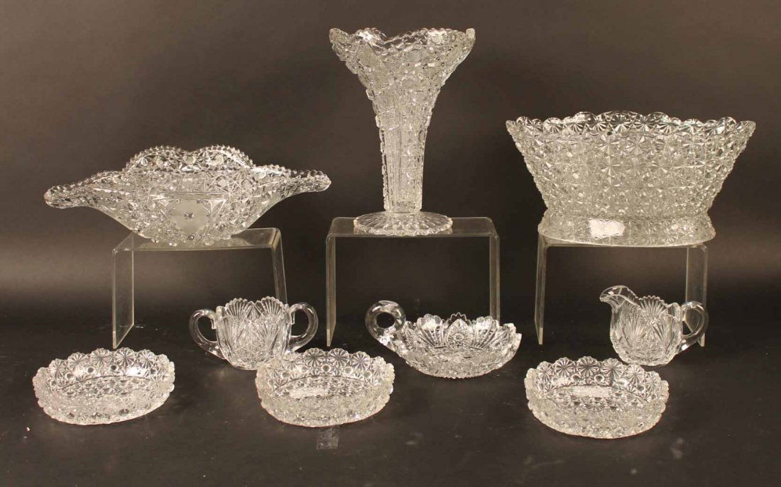 Six Vintage Pressed Glass Table Articles (1 of 7)