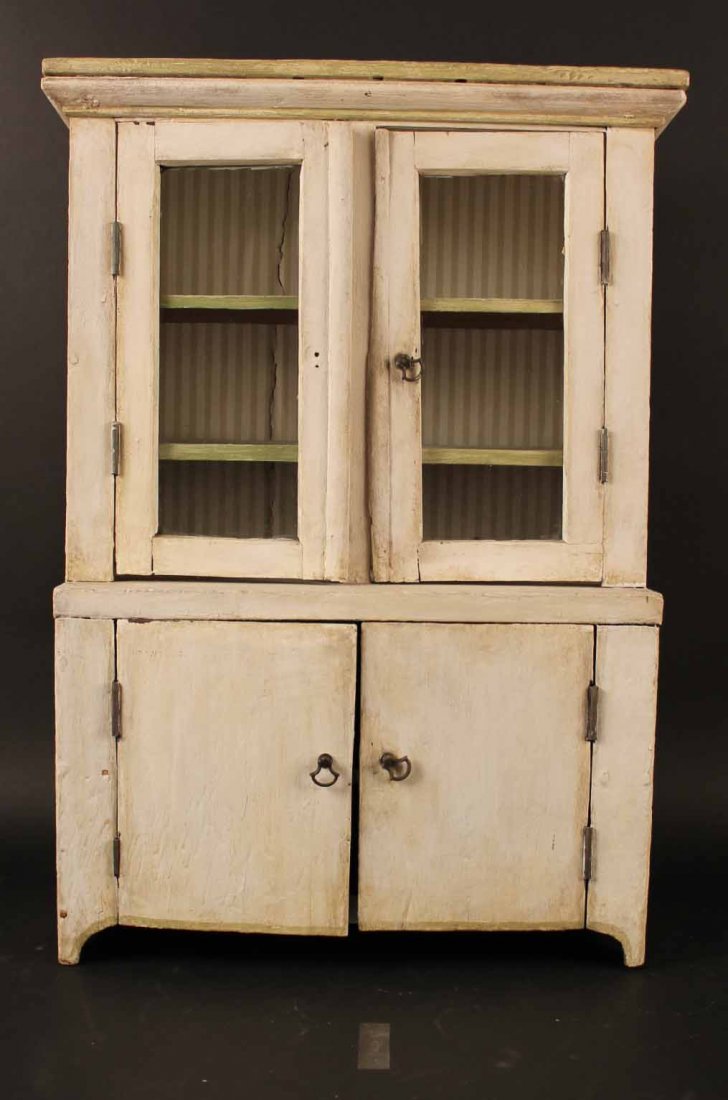 White-Painted Child's Step Back Cupboard (1 of 7)