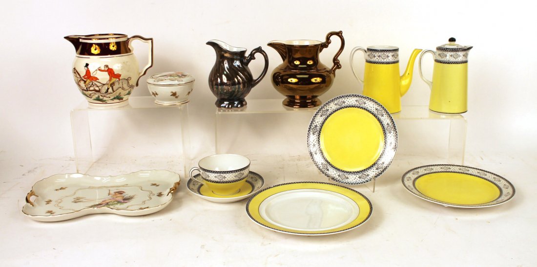 Three Lusterware Porcelain Pitchers (1 of 9)