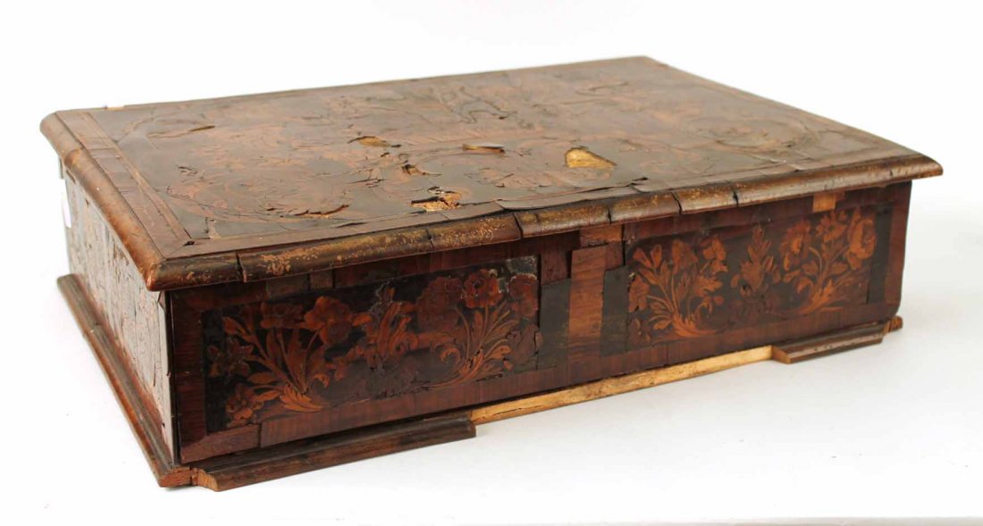 William and Mary Marquetry Bible Box (1 of 9)