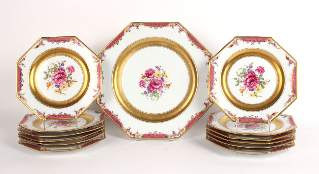 Rosenthal Porcelain "Queens Rose" Dessert Service (1 of 7)