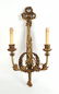 Pair of Louis XVI Style Giltwood Wall Sconces - 2