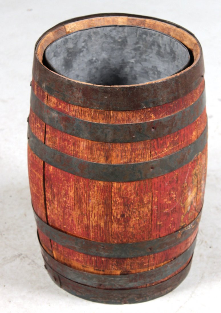 French Red-Painted Barrel (1 of 4)
