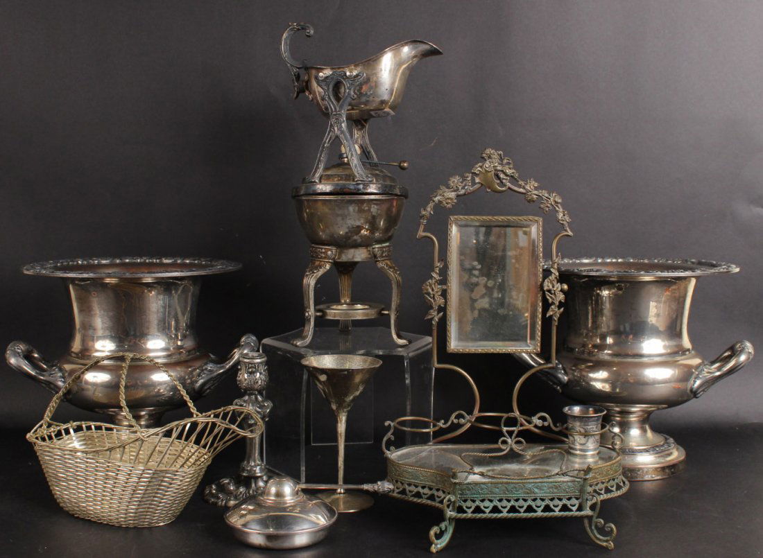 Pair of Silver Plated Champagne Coolers (1 of 7)