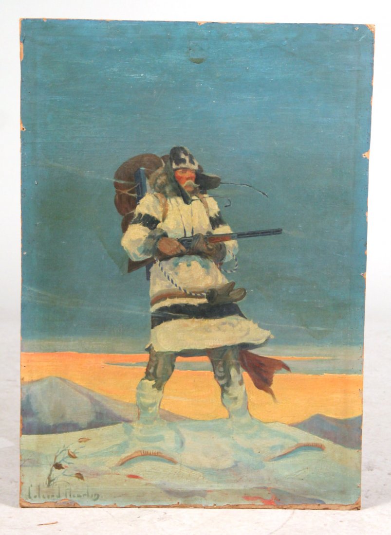 Oil on Board, Eskimo, Magnus Colcord Heurlin (1 of 9)