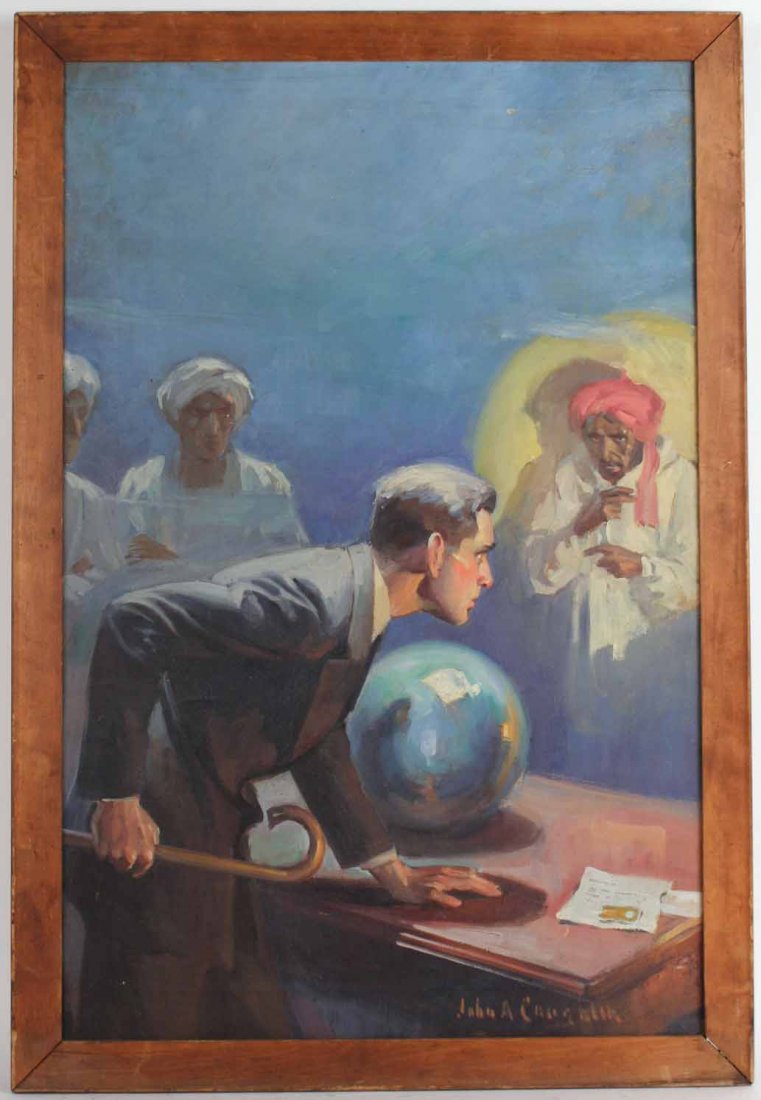 Oil on Board, "The Crimson Clown," John Coughlin (1 of 7)