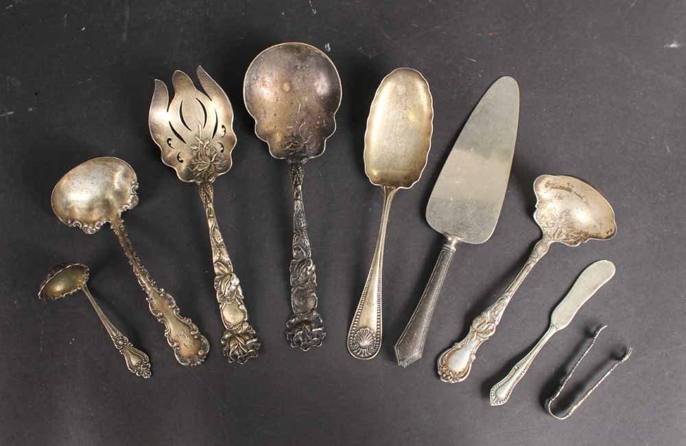 Four Sterling Silver Flatware Serving Pieces (1 of 10)