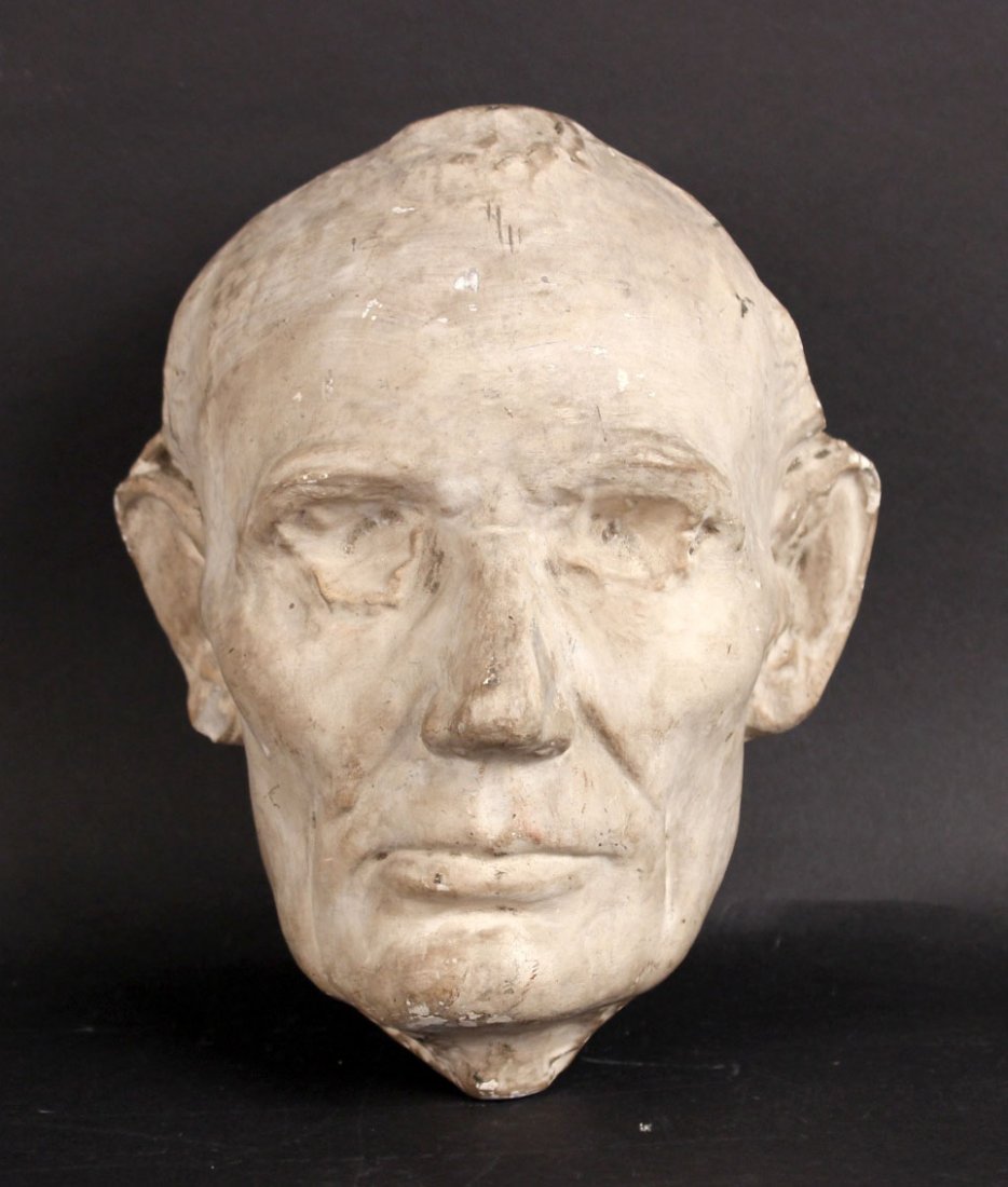 Plaster Cast Life Mask of Abraham Lincoln (1 of 7)