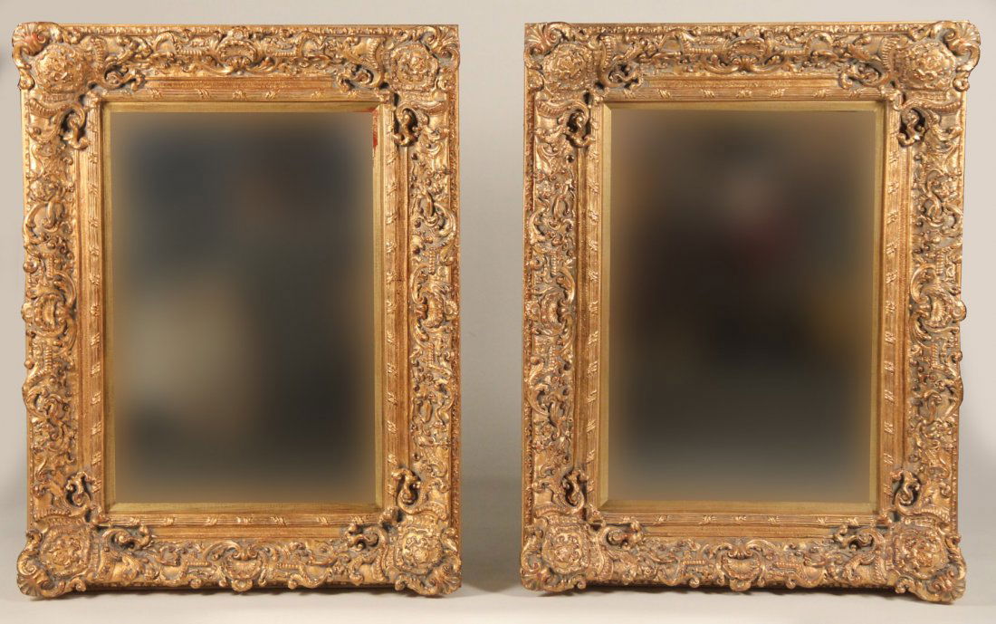 Pair of Rococo Style Giltwood Mirrors (1 of 6)