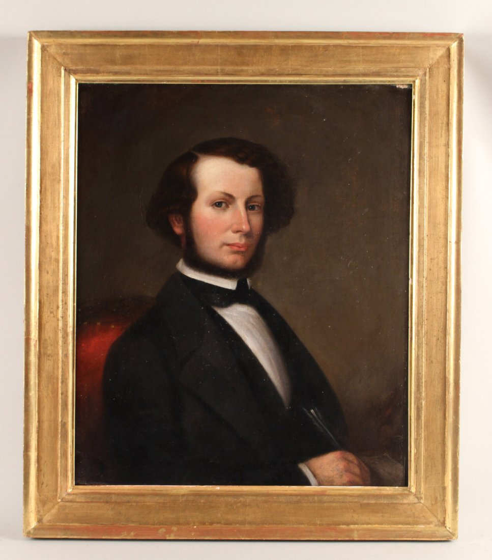 Oil on Canvas, Portrait of Man, Thomas Sully (1 of 10)