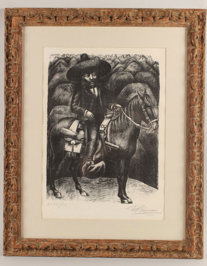 Lithograph, Zapata, David Alfaro Siqueiros (1 of 7)