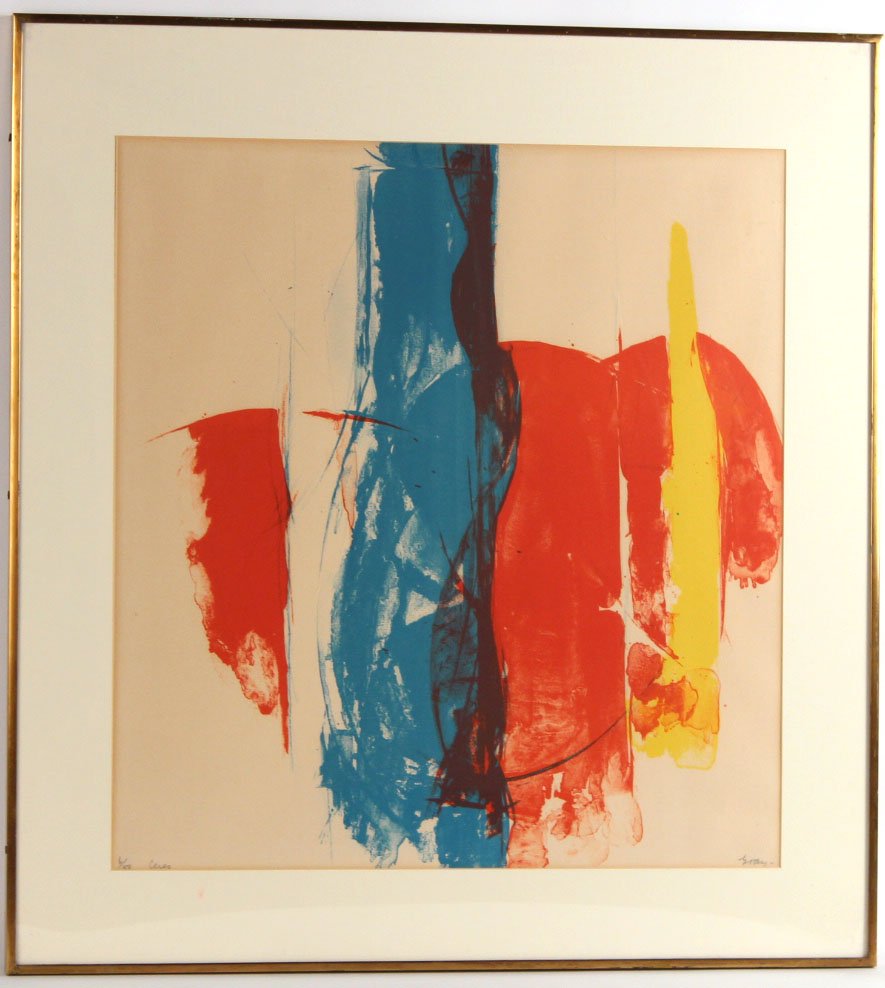 Abstract Serigraph, "Ceres" Cleve Gray (1 of 7)