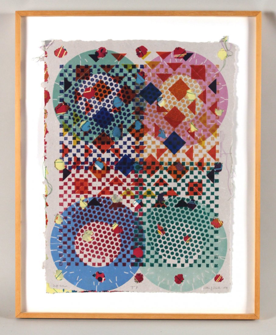 Mixed Media Collage, "Soft Action," Alan Shields (1 of 9)