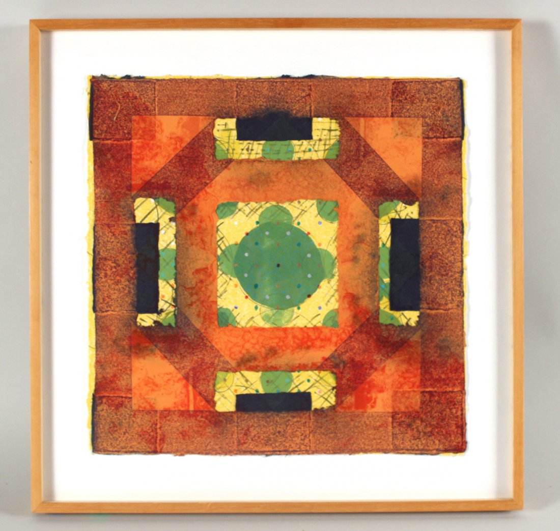 Mixed Media Collage, "Sushi Bar," Alan Shields (1 of 5)