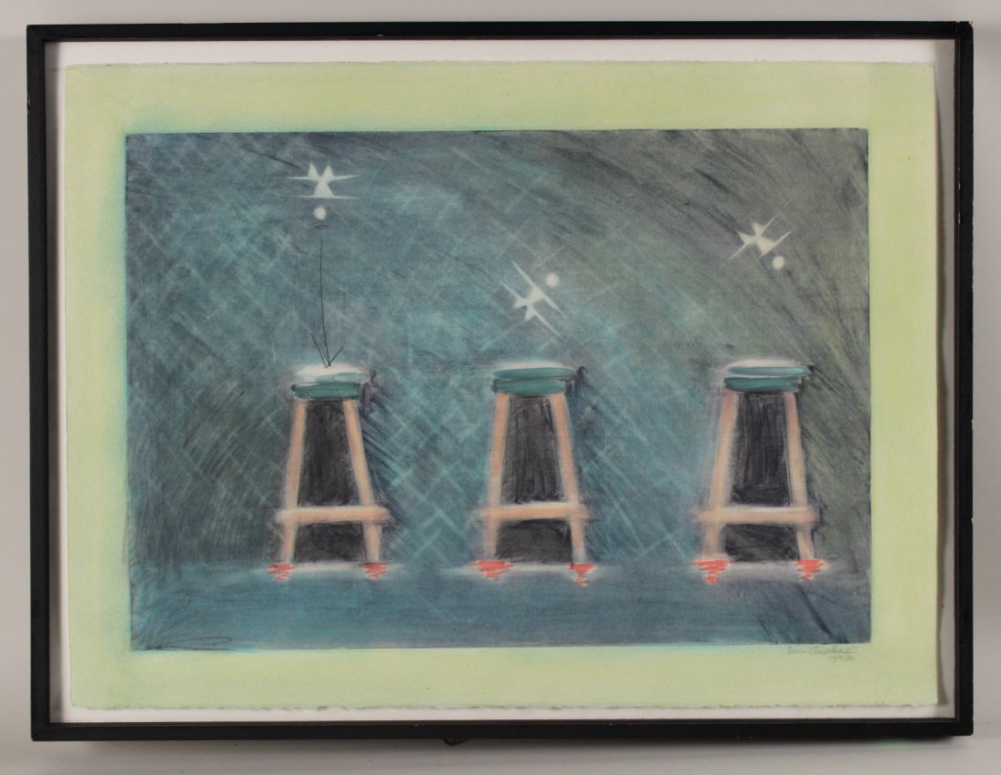Mixed Media, Three Stools, Kim Cheselka (1 of 6)