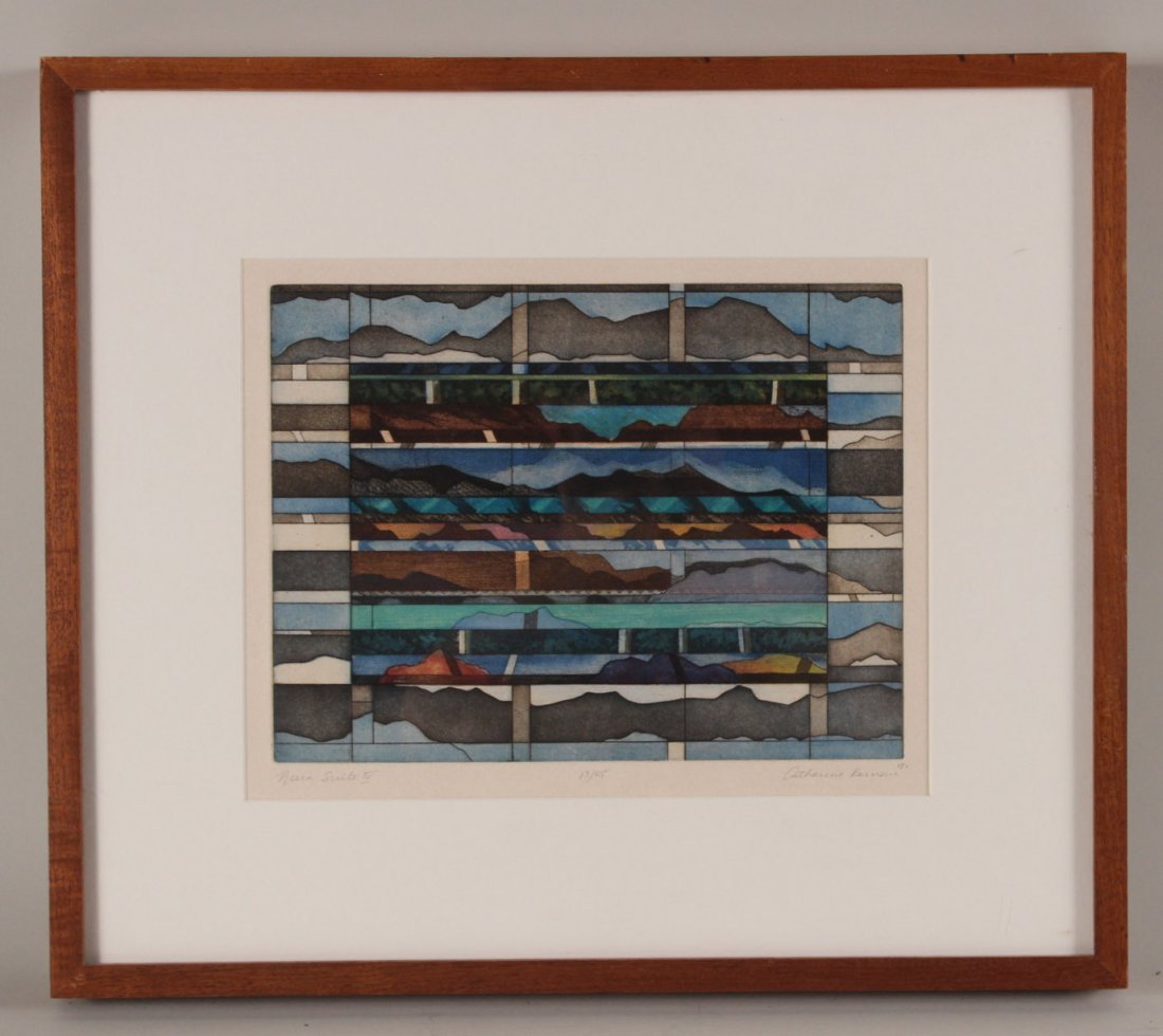 Lithograph, "Nisia Suite IV," Catherine Kernan (1 of 7)