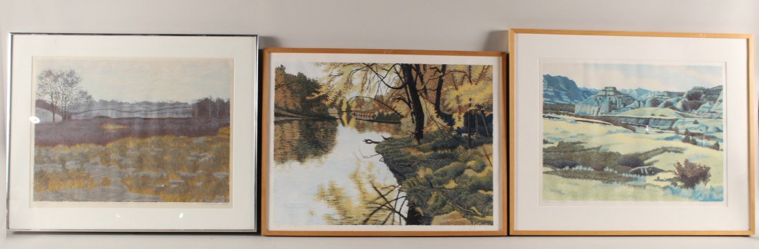Three Woodcuts, Landscapes, Gordon Mortensen (1 of 10)