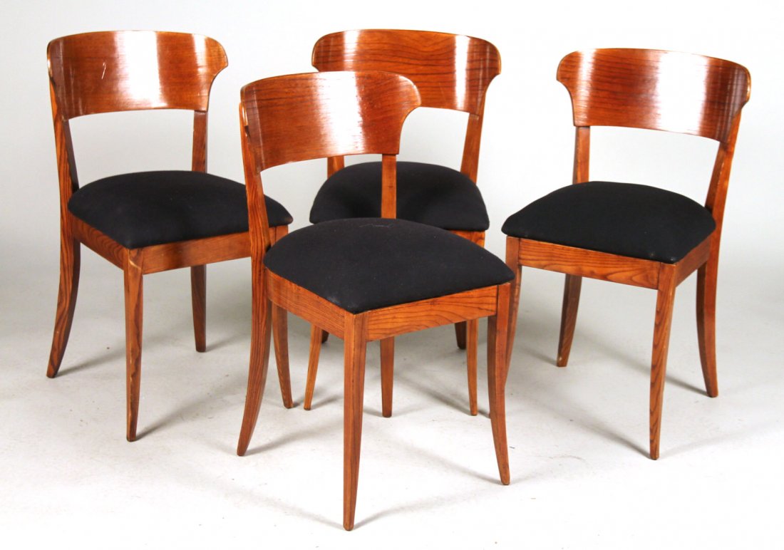 Four Danish Modern Teak Side Chairs (1 of 6)