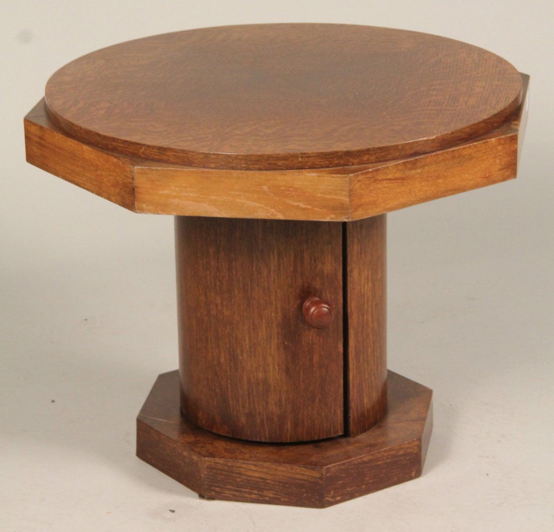 Modern Oak Octagonal Bar Low Table (1 of 5)