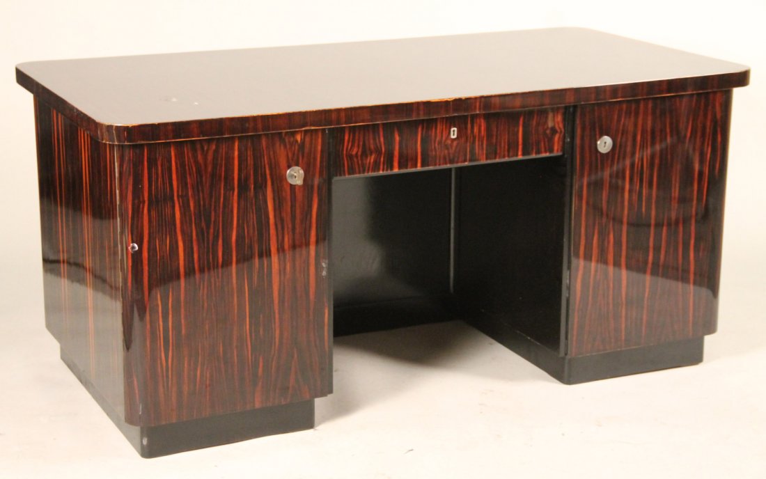 Art Deco Zebrawood Desk (1 of 10)